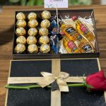 ROFERO ÇİKOLATA VİSKİ GÜL ARANJMANI