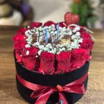 15 KIRMIZI GÜL PASTA ARANJMANI