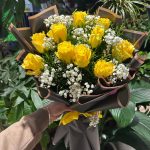 10 SARI GÜL BUKETİ