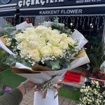 20 BEYAZ GÜL BUKETİ