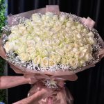 101 BEYAZ GÜL BUKETİ