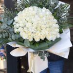 50 BEYAZ GÜL BUKETİ