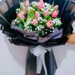 12 LALE BUKETİ (pembe)