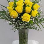VAZODA 11 SARI GÜL ARANJMANI