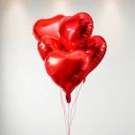 5 GAZLI HELYUM BALON KIRMIZI (kalp)